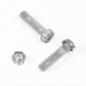 Tornillos Personalizados al por Mayor: Tornillos de Precisión de Latón, Acero al Carbono, Acero Inoxidable y Zinc con Cabeza Hexagonal y Tipo Botón - Product Image 1