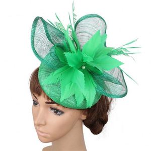 Sombrero de Mujer de Cuatro Capas de Alta Gama, Estilo Europeo Americano, Tocado de Plumas para Novia, Sombrero de Gasa para Iglesia - Product Image 4