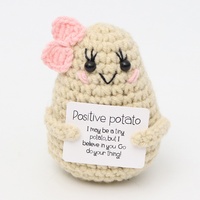 Poupées légumes en crochet et tricot faites à la main, style énergie positive, best-seller transfrontalier, pomme de terre et concombre, cadeau
