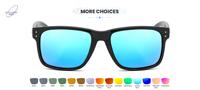 FUSHIDA Lunettes de sport colorées Z87 Lunettes de sécurité télescopiques avec lentille bleue et cadre PC de protection pour adultes