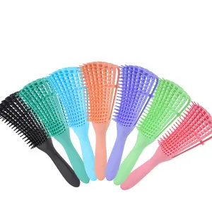 Lieferant Hot Designer Paddle Detang ling Salon Benutzer definierte Kamm Glitter Bling Kopfhaut Umwelt freundliche Haarmas sage Pinsel Set 2020 China