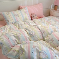 Couette quatre pièces en plastique nuage en coton à motif de fleurs ensembles de luxe collections ensemble de literie en gros