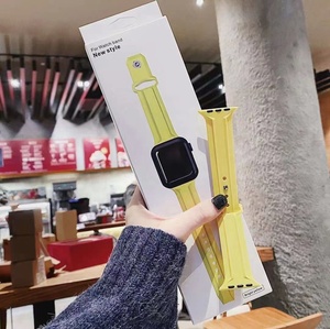 Correas de silicona para reloj inteligente, de diseñador para Apple <span class=keywords><strong>Watch</strong></span>, Series 6 <span class=keywords><strong>5</strong></span> 4, pulsera para Iphone 38, 40, 42 y <span class=keywords><strong>44</strong></span> <span class=keywords><strong>mm</strong></span> - Product Image 5