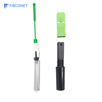 Conector tipo SC APC/UPC Pérdida de inserción Menos de 0.3db Conector rápido de fibra óptica Tipo de fusión en caliente Conector de montaje rápido