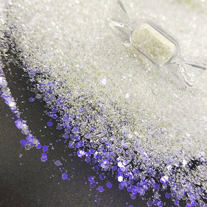 New Cross-border Dream White <strong>Series</strong> Glitter Powder Dream Violet Glitter Powder C14 Nail Art Glitter - Product Image 1
