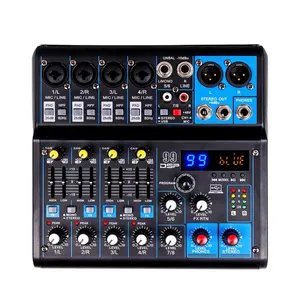 Xtuga loạt 99dsp 6 8 10 12 kênh 48V cung cấp điện USB mezcladora de âm thanh mixer