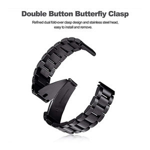 Bracelet de luxe en acier inoxydable pour Samsung Galaxy Watch 7 6 Classic 5 <span class=keywords><strong>Pro</strong></span> <span class=keywords><strong>4</strong></span> 20mm 22mm Bracelet en métal pour montre Xiaomi - Product Image 3