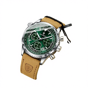 <span class=keywords><strong>Montre</strong></span> pour homme automatique mécanique multifonctionnelle haut de gamme, élégante, étanche, bracelet en cuir, résistance à l'eau 30 ATM, boîtier de 40 mm - Product Image 2