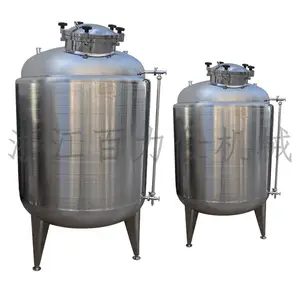 fixed roof industrial dairy holding milk container steel Heat Preservation black honey syrup and glucose tank