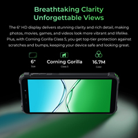OUKITEL Dernier G5 Factory Direct Double Camping Lights Téléphone robuste 6300mAh IP68 Version mondiale 4GB 128GB Smartphone robuste