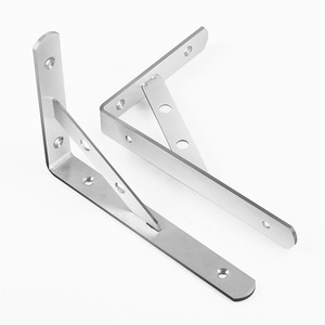 Left Steel Stainless Steel Bracket 3mm 4mm Thickened <b>Shelf</b> Support Wall Mount Durable Connectors - Product Image 1
