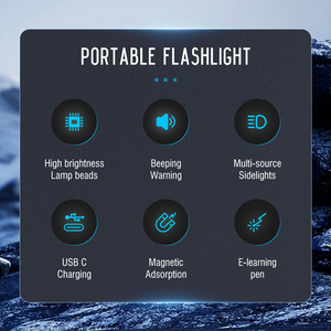 Boruit 2023 V10L 1000 Lumen Mini Keychain Đèn Pin Ipx4 Không Thấm Nước Có Thể Sạc Lại Huỳnh Quang LED <span class=keywords><strong>Torch</strong></span> Polymer Pin <span class=keywords><strong>Torch</strong></span> - Product Image 3