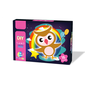 Divertidos niños DIY colorido arena dibujo artesanías arena arte imágenes dibujo conjunto niños Animal luminoso arena pintura Juguetes - Product Image 5