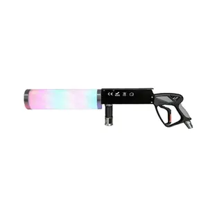 Handheld LED Co2 Fog Jet Machine Gun With 3M Hose Stage Effect Lighting For Dj Disco Party Bar Club Somke Machine