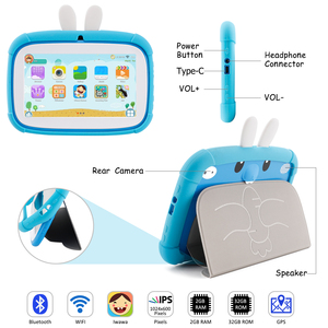 Pantalla táctil capacitiva de 7 pulgadas Android 11,0 Tablet PC OEM Kids App BT4 Nuevo procesador Allwinner Memoria de <span class=keywords><strong>2GB</strong></span> Uso educativo - Product Image 3