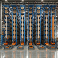 Système de stockage et de récupération robotisé ASRS à plusieurs niveaux pour entrepôt, système de rayonnage ASRS avec grue de superposition