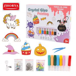 Zhorya - Kit de Manualidades para Niños, Atrapasoles de Cristal para Decorar Ventanas, Pinturas y Manualidades - Product Image 1