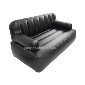 エコ厚くPVCダブルサイズソファ屋外キャンプ折りたたみエアチェアリビングルームインフレータブルソファ - Product Image 6