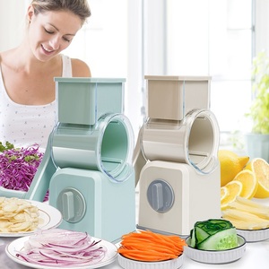 Wholesale <b>Multifunctional</b> Manual <b>Vegetable</b> <b>Cutter</b> Household Potato Grater Slicer with Hand Roller Wiper for <b>Vegetables</b> - Product Image 1