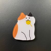Aimant de réfrigérateur en acrylique personnalisé avec motif de chat mignon, autocollant magnétique pour réfrigérateur, cadeau pour les amoureux des animaux