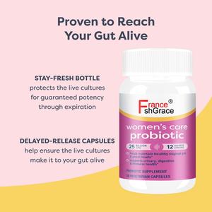 Cápsulas Probióticas para Mujeres, Apoyan el Equilibrio del pH para la Salud Vaginal, Urinaria, Digestiva e Inmunológica de la Mujer, Sin Lácteos ni Soya, 50 Cápsulas - Product Image 2
