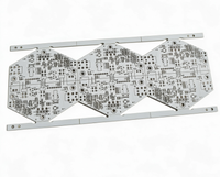 Circuit imprimé FR4 double face, circuit imprimé à masque de soudure blanc, panneau de circuit imprimé de forme irrégulière pour le contrôle industriel