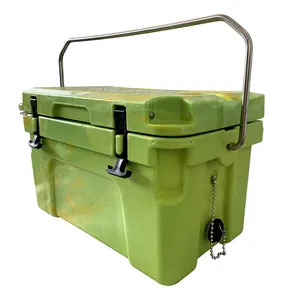 YETl diseño al aire libre QT frío 10 días Roto moldeado 20L Ice Chest Cooler Box aislado Ice Cool Camping Cooler Box