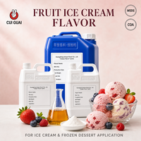 Essence aromatique de fruits personnalisée OEM ODM pour crème glacée, liquide alimentaire à libération aromatique à basse température, soluble dans l'eau