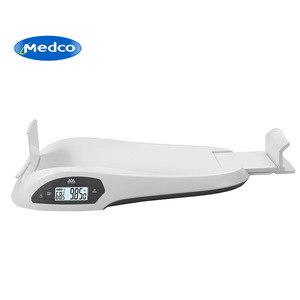 เครื่องชั่งน้ำหนักอิเล็กทรอนิกส์สำหรับเด็กพร้อมถาดรูปวงรี วัดน้ำหนักดิจิตอล วัดส่วนสูง ใช้พลังงานจากแบตเตอรี่ สีขาว รุ่น MK07-BS07 - Product Image 2