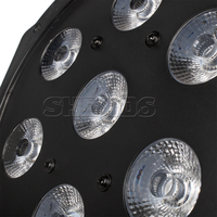 SHEHDS 7x18W RGBWA UV 6-en-1 Projecteur LED Par DMX512 ABS Mini Projecteur de Scène Plat pour DJ, Discothèque, KTV, Soirée