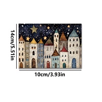 JAI IMAN 24 feuilles d'autocollants personnalisés pour la nuit de Noël, autocollants adhésifs DIY, esthétique festive, décalcomanies pour scrapbooking