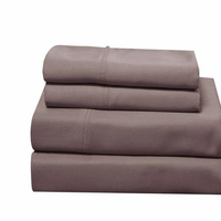 Parure de draps en microfibre double brossée à prix abordable avec propriétés antistatiques et mémoire de forme pour la literie et les rideaux textiles de maison
