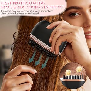 Nueva Mini Plancha de Pelo de Viaje, Cepillo Alisador Profesional para Peinar, Peine Eléctrico Caliente para Alisar el Cabello - Product Image 6