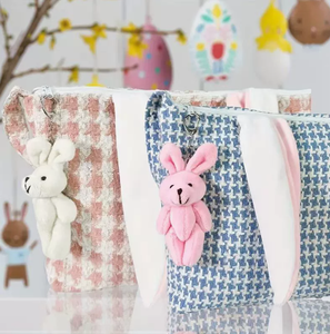 DAMAI Wholesale <b>Easter</b> Decor <b>Bunny</b> Fabric Handbag <b>Baskets</b> Simple Storage Organizers for Home Party Holiday Decoration - Product Image 2