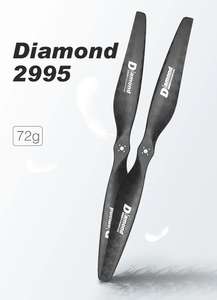 Hélice Foxtech Diamond 2995, 29 pouces, grande hélice en fibre de carbone, pour drone industriel, agricole, protection des plantes - Product Image 2