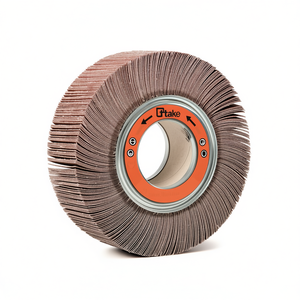 Ttake Flap Wheel Abrasive Cloth Corundum 200x30x54 Mm With Hole For Metal Grinding - Product Image 2