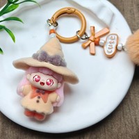 Porte-clés anime mignon personnages de dessins animés mignon lapin plumé porte-clés en peluche vente en gros