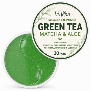 OEM/ODM Matcha Aloe Under <strong>Eye</strong> Patches 60PCS Natural Hydrating Hyaluronic Acid <strong>Eye</strong> Mask Soothe Dark Circles Puffy <strong>Eyes</strong> - Product Image 1