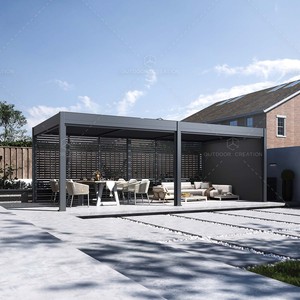 Pérgolas Motorizadas Modernas de Aluminio en Oferta, <span class=keywords><strong>Toldo</strong></span> Impermeable con Techo de Lamas para Patio, Cubierta de Terraza, Gazebo, 3x3m, 4x4m, 3x6m - Product Image 2
