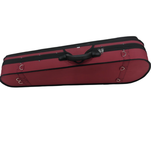 Custodia Triangolare per <span class=keywords><strong>Violino</strong></span>/<span class=keywords><strong>Viola</strong></span> Full-Size con Profondità Extra - Scocca in Legno Leggera, Interno in Velluto, 4 Supporti per Archetto e Igrometro - Product Image 1