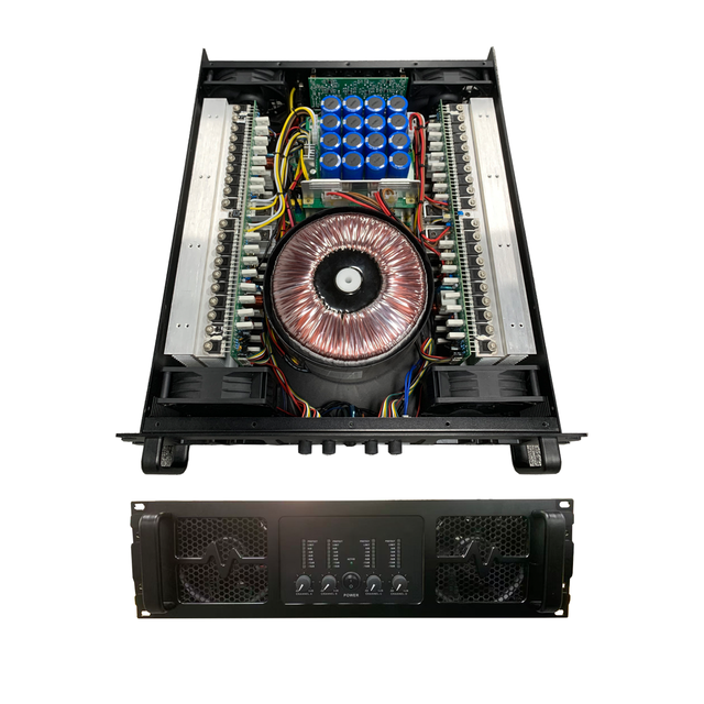 Metal-cased Professional Audio Amplifier 3U 4X1500w 4-channel Class H Power Amplifier Stereo for Stage Performance LIVE Concert