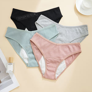 Teenager Periode Höschen Atmungsaktive Periode Unterwäsche Menstruation Absorbent Sehr High <span class=keywords><strong>period</strong></span> Unterwäsche Auslaufs ichere Periode Unterwäsche - Product Image 4