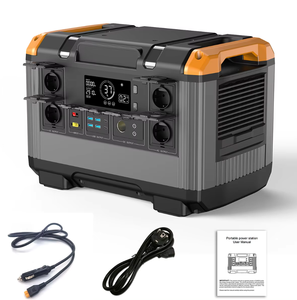 สถานีไฟฟ้าพกพาความปลอดภัยสูง 2400W 2016Wh LiFePO4 ระบบสำรองไฟฟ้าคลื่นไซน์บริสุทธิ์ เครื่องกำเนิดพลังงานแสงอาทิตย์สำหรับบ้าน แคมป์ปิ้ง และกิจกรรมกลางแจ้ง - Product Image 1