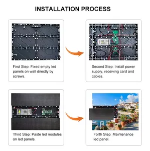 P1.86 P2 P2.5 Indoor <b>Wall</b>-Mounted LED <b>Display</b> Seamless Magnetic Front Maintenance Cabinet Digital Signage OEM SDK Graphics P1.86 - Product Image 4