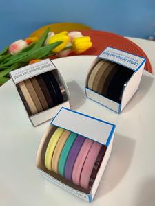 <span class=keywords><strong>2022</strong></span> vente chaude nouvelle <span class=keywords><strong>couleur</strong></span> Macarone haute élastique <span class=keywords><strong>cheveux</strong></span> corde Simple bande de cuir reliure <span class=keywords><strong>cheveux</strong></span> boîte haut de gamme tête corde - Product Image 4