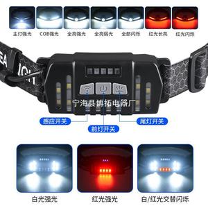 <b>Led</b> Headlamp 2000 MAh Rechargeable Adjustable Brightness Outdoor Running Fishing <b>Work</b> <b>Light</b> - Product Image 2