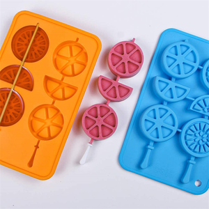 แม่พิมพ์ซิลิโคนทำน้ำแข็งรูปมะนาวทำจากซิลิโคนแม่พิมพ์ทำน้ำแข็งเยลลี่ผลไม้ช็อคโกแลตเกรดอาหาร - Product Image 5
