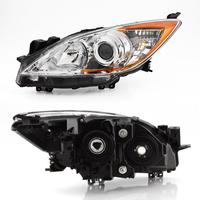 Faro Delantero Flyingsohigh para Mazda 3 2010 2012 2013 Modelo de EE. UU. Repuesto de Lámpara Halógena Piezas de Repuesto para Automóvil