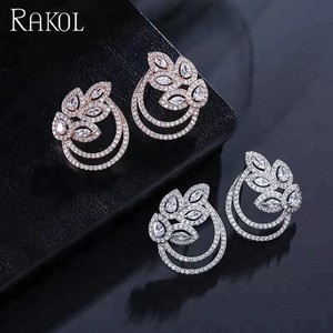 RAKOL EP2130 Gold Plated <strong>Earrings</strong> Diamond Ear <strong>Cuff</strong> for Women 2021 - Product Image 4