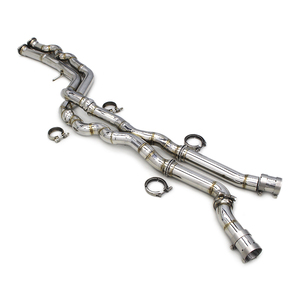 Tubo Centrale OEM a Lunghezza Uguale per <span class=keywords><strong>BMW</strong></span> M2C/M3/M4 F80 F82 F83 F8X S55 3.0T 2014-2019 Tubi di Scarico Centrali in Acciaio Inox - Product Image 1